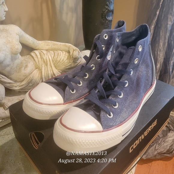 Chuck Taylor All Star Tri Zip High Top Converse #499 - Picture 14 of 16
